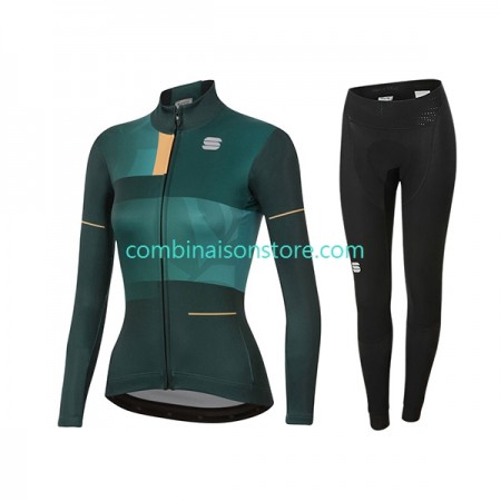 Femme Combinaison Cycliste M/L + Collant sans Bretelles 2021 Sportful Leaf N001